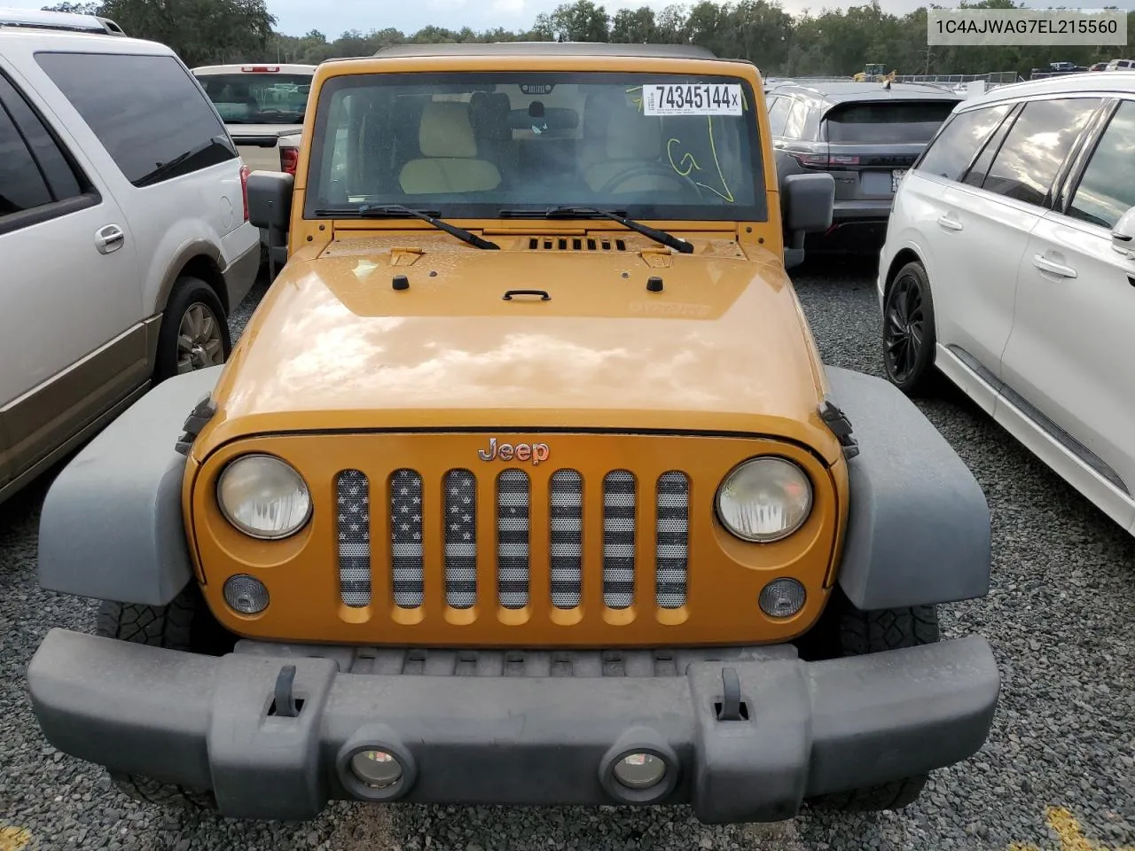 2014 Jeep Wrangler Sport VIN: 1C4AJWAG7EL215560 Lot: 74345144