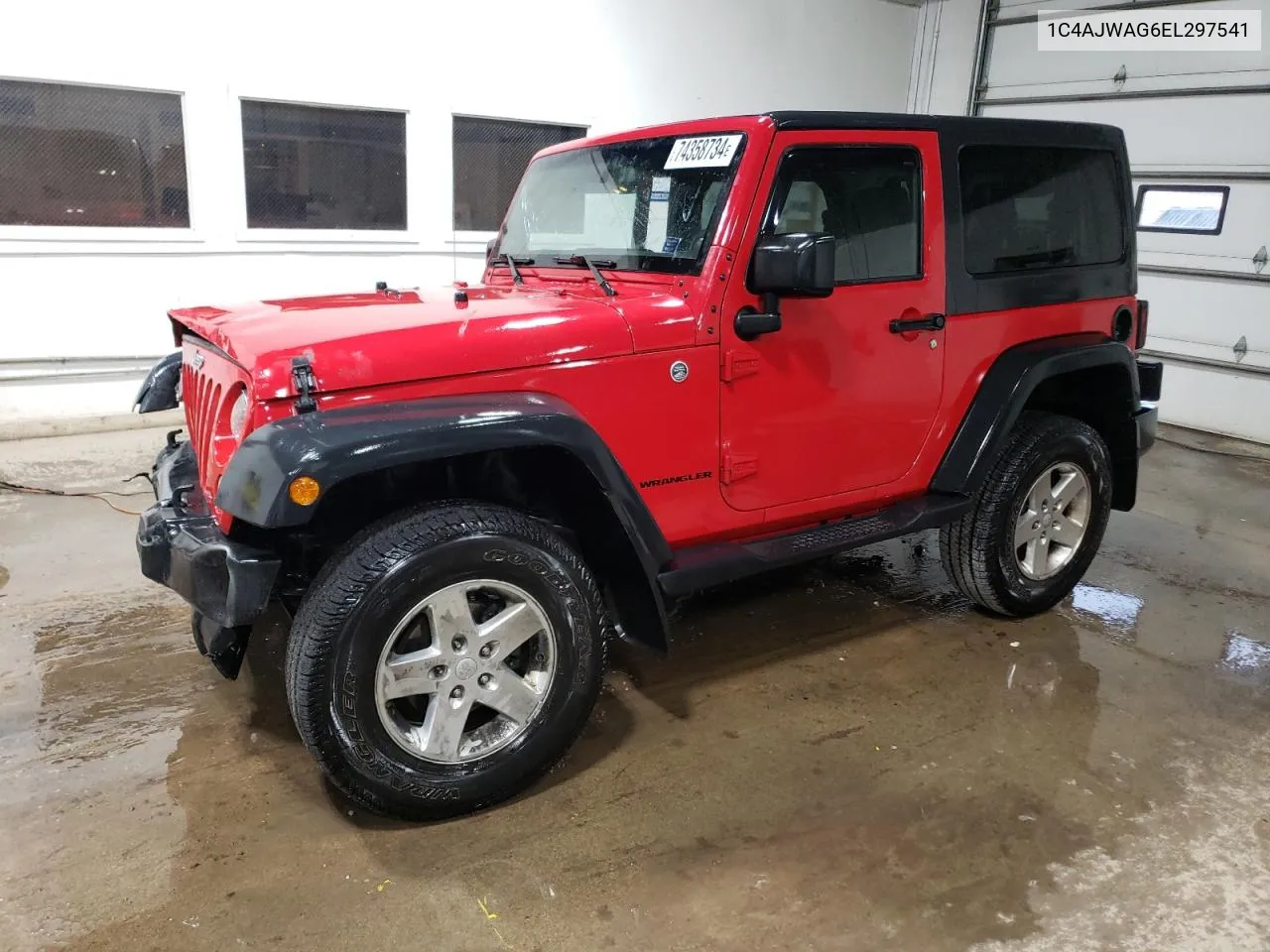 2014 Jeep Wrangler Sport VIN: 1C4AJWAG6EL297541 Lot: 74358734