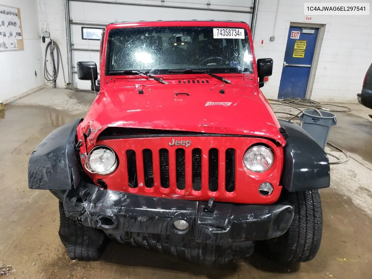 2014 Jeep Wrangler Sport VIN: 1C4AJWAG6EL297541 Lot: 74358734