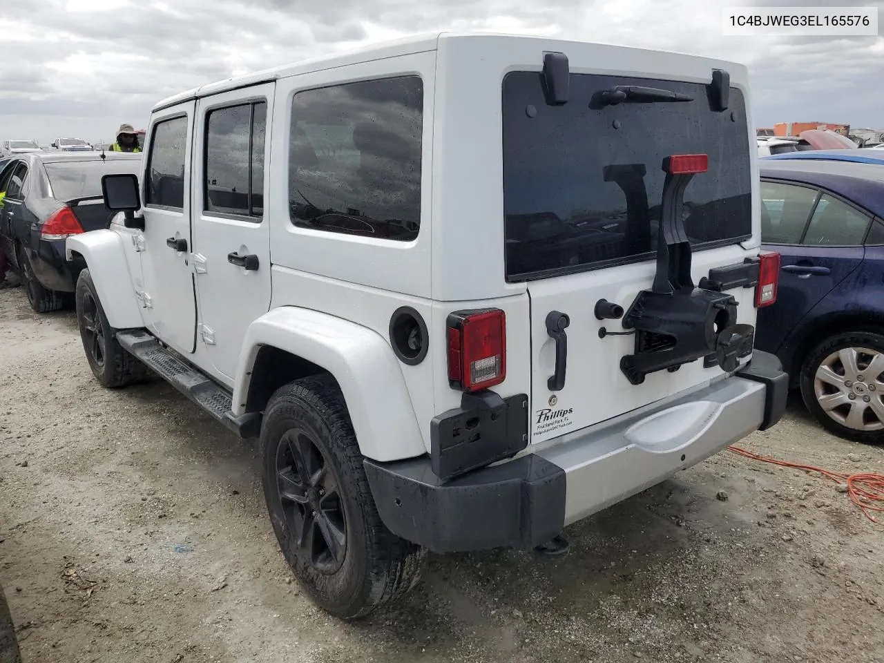 2014 Jeep Wrangler Unlimited Sahara VIN: 1C4BJWEG3EL165576 Lot: 74359144