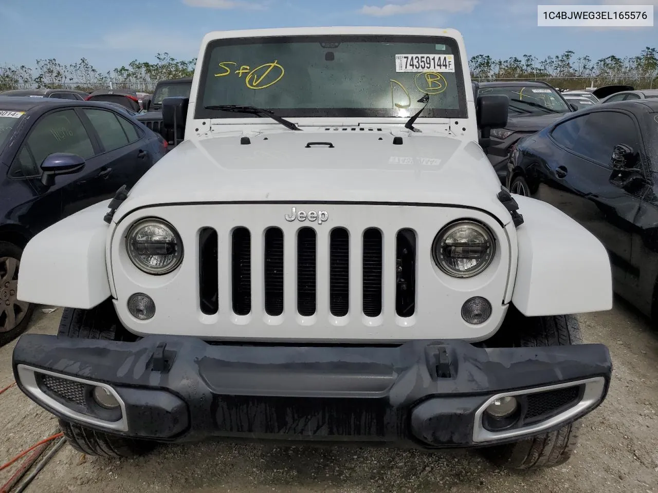 2014 Jeep Wrangler Unlimited Sahara VIN: 1C4BJWEG3EL165576 Lot: 74359144