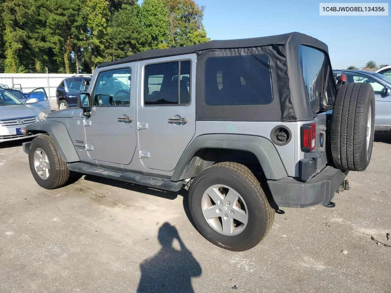 2014 Jeep Wrangler Unlimited Sport VIN: 1C4BJWDG8EL134356 Lot: 74378874