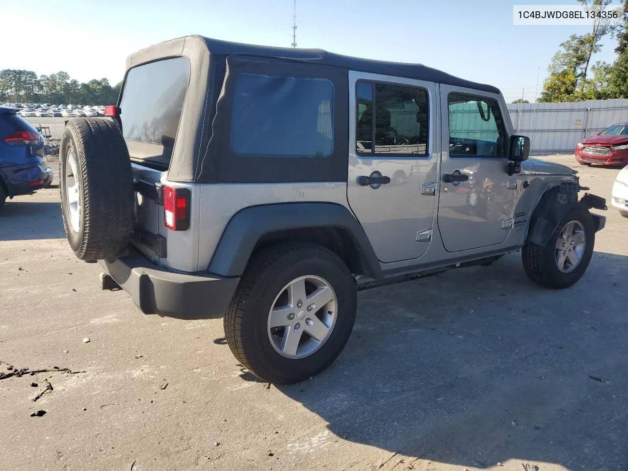 2014 Jeep Wrangler Unlimited Sport VIN: 1C4BJWDG8EL134356 Lot: 74378874