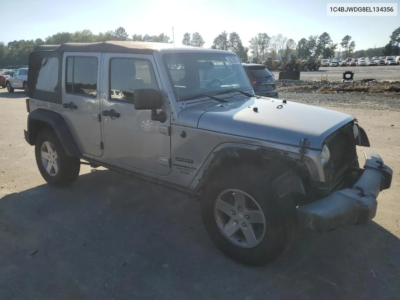 2014 Jeep Wrangler Unlimited Sport VIN: 1C4BJWDG8EL134356 Lot: 74378874