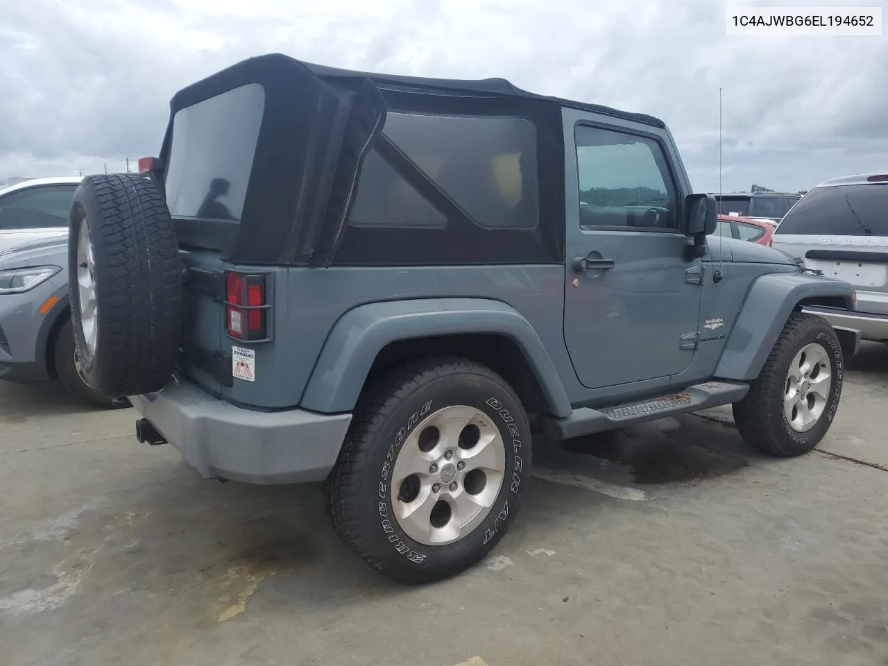 2014 Jeep Wrangler Sahara VIN: 1C4AJWBG6EL194652 Lot: 74476284