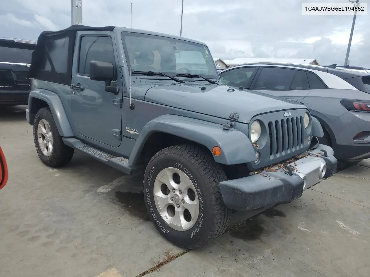 2014 Jeep Wrangler Sahara VIN: 1C4AJWBG6EL194652 Lot: 74476284