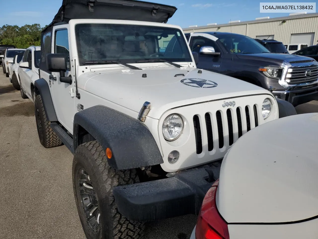 2014 Jeep Wrangler Sport VIN: 1C4AJWAG7EL138432 Lot: 74584234