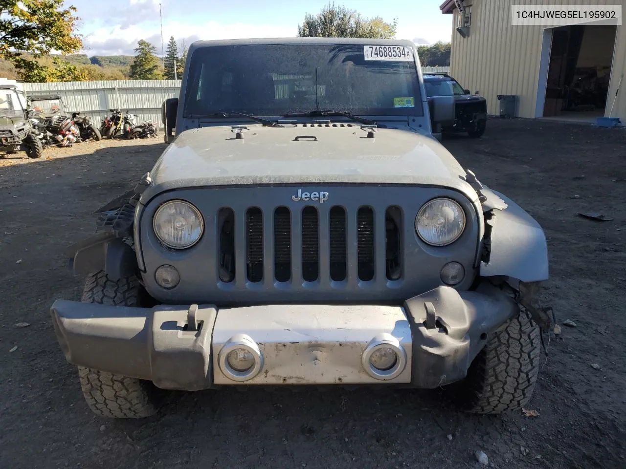 2014 Jeep Wrangler Unlimited Sahara VIN: 1C4HJWEG5EL195902 Lot: 74688534