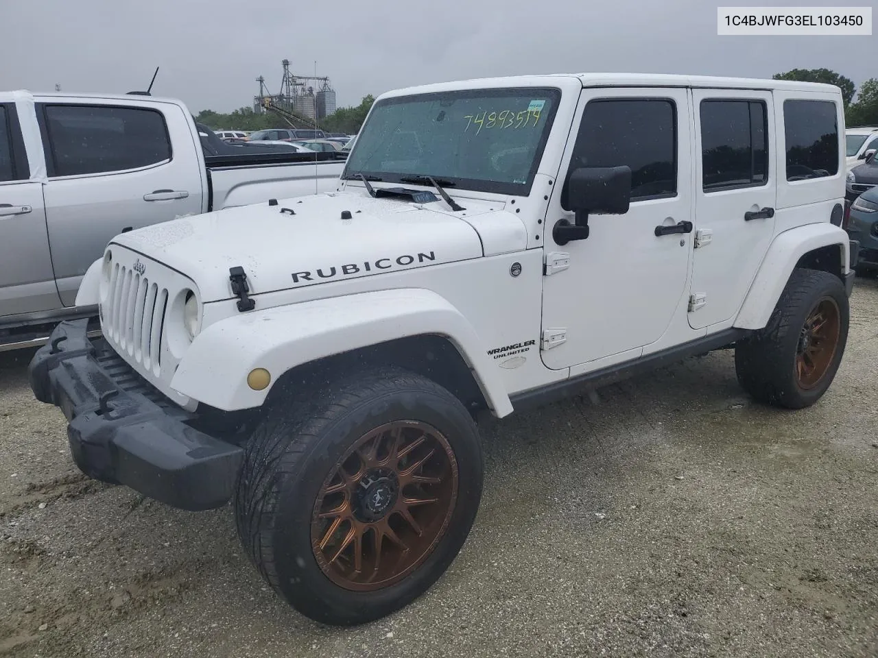 2014 Jeep Wrangler Unlimited Rubicon VIN: 1C4BJWFG3EL103450 Lot: 74893514