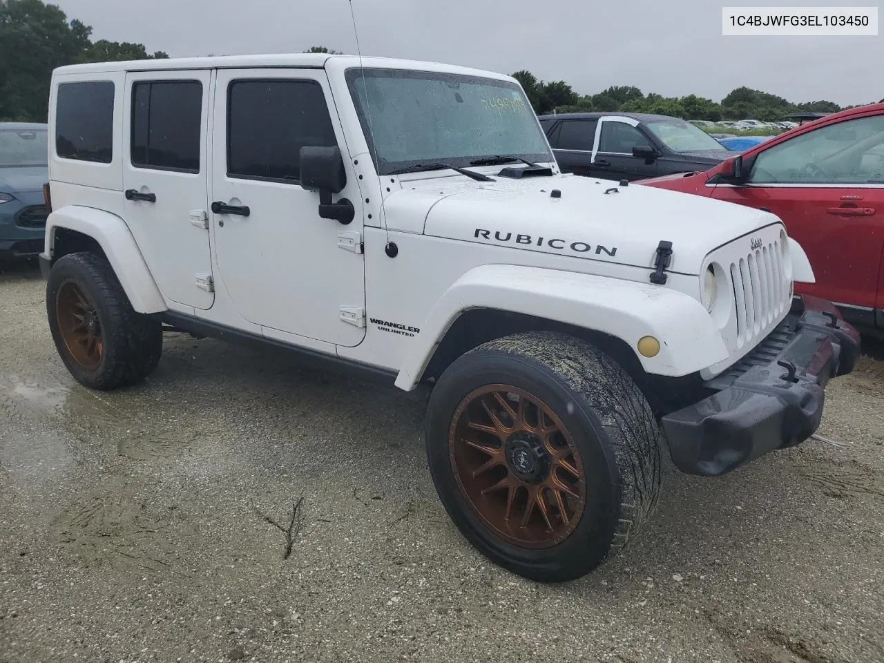 2014 Jeep Wrangler Unlimited Rubicon VIN: 1C4BJWFG3EL103450 Lot: 74893514