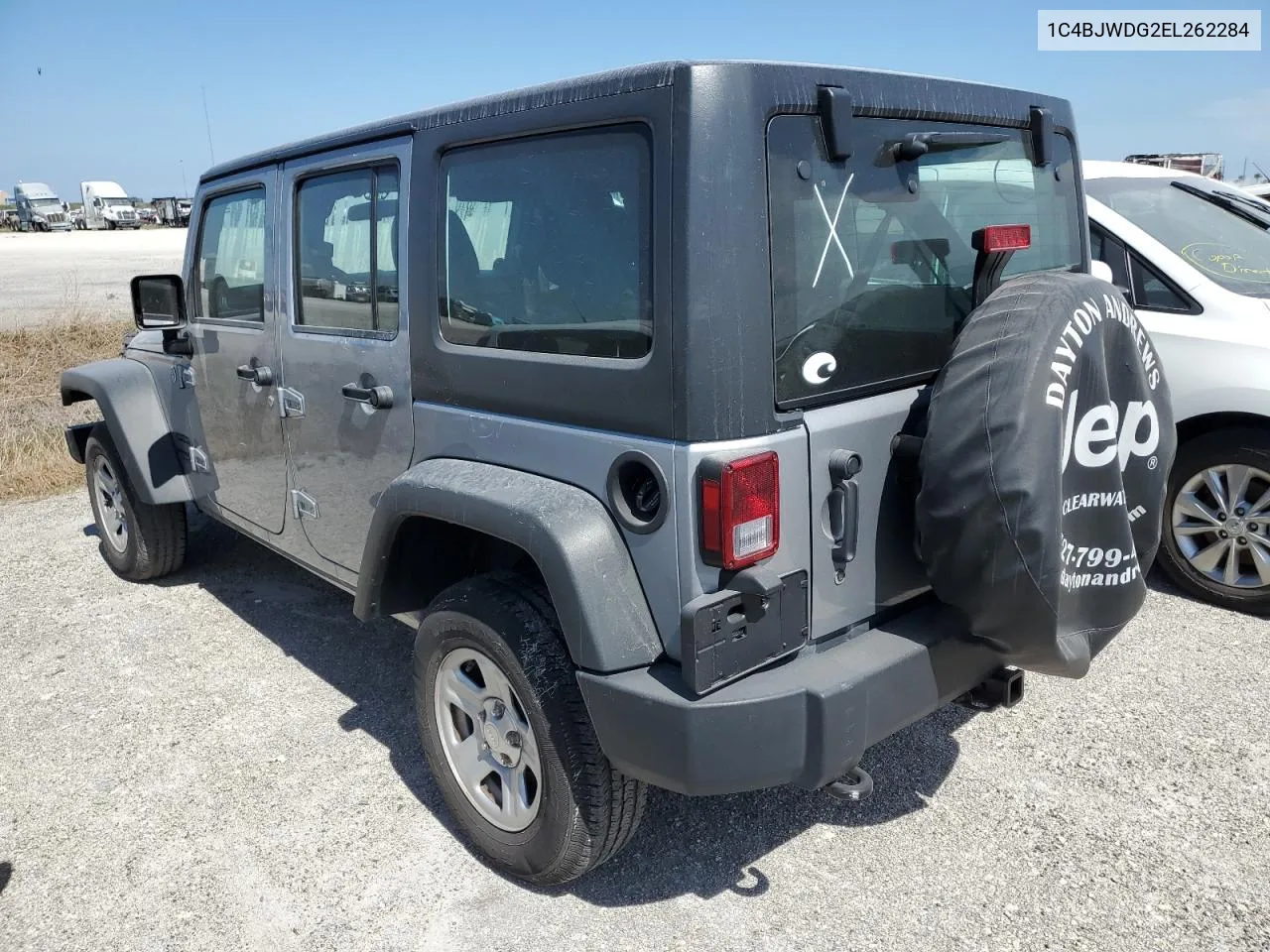 1C4BJWDG2EL262284 2014 Jeep Wrangler Unlimited Sport