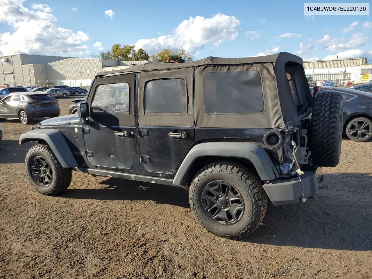 2014 Jeep Wrangler Unlimited Sport VIN: 1C4BJWDG7EL220130 Lot: 74989954