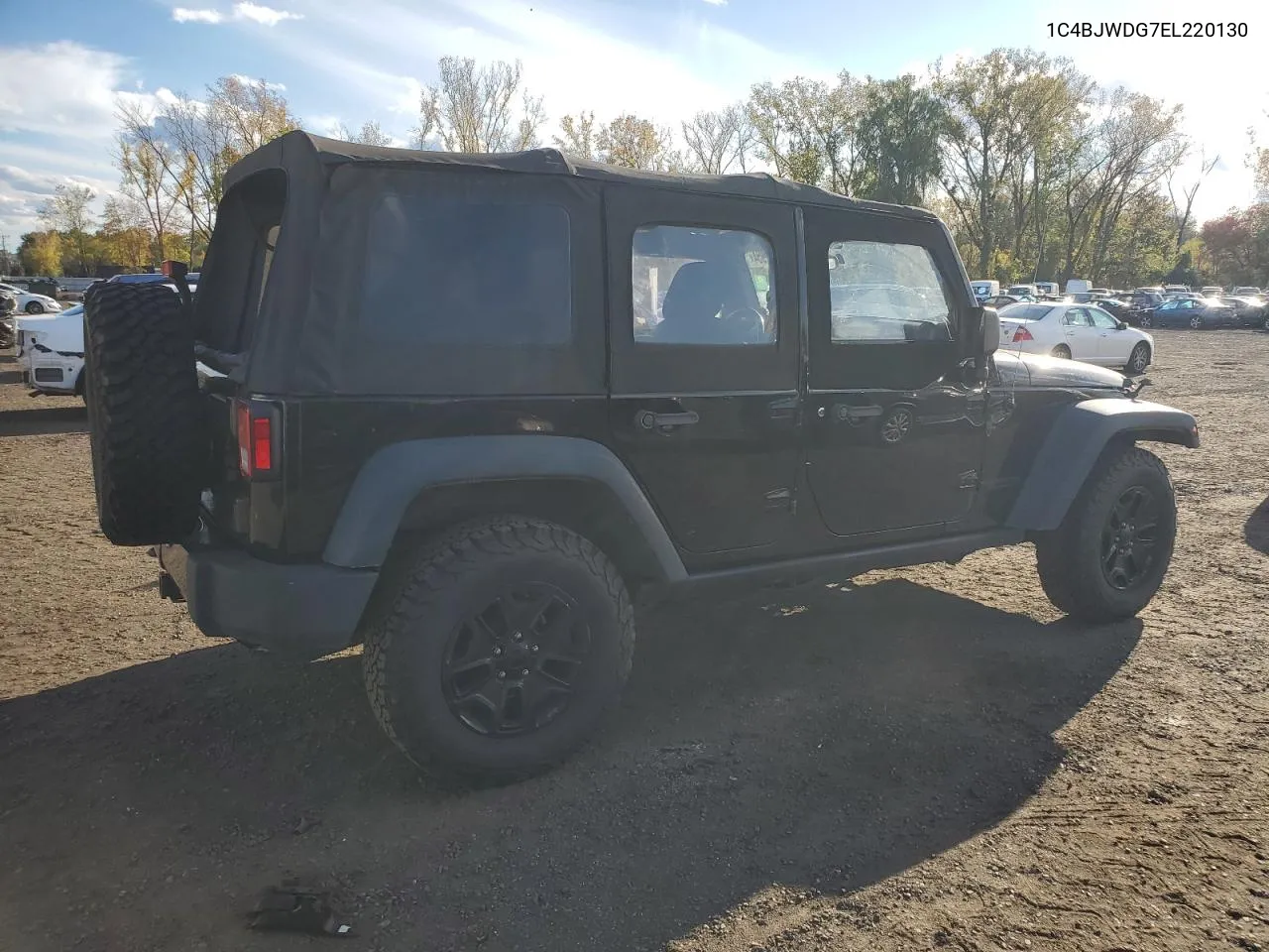 2014 Jeep Wrangler Unlimited Sport VIN: 1C4BJWDG7EL220130 Lot: 74989954