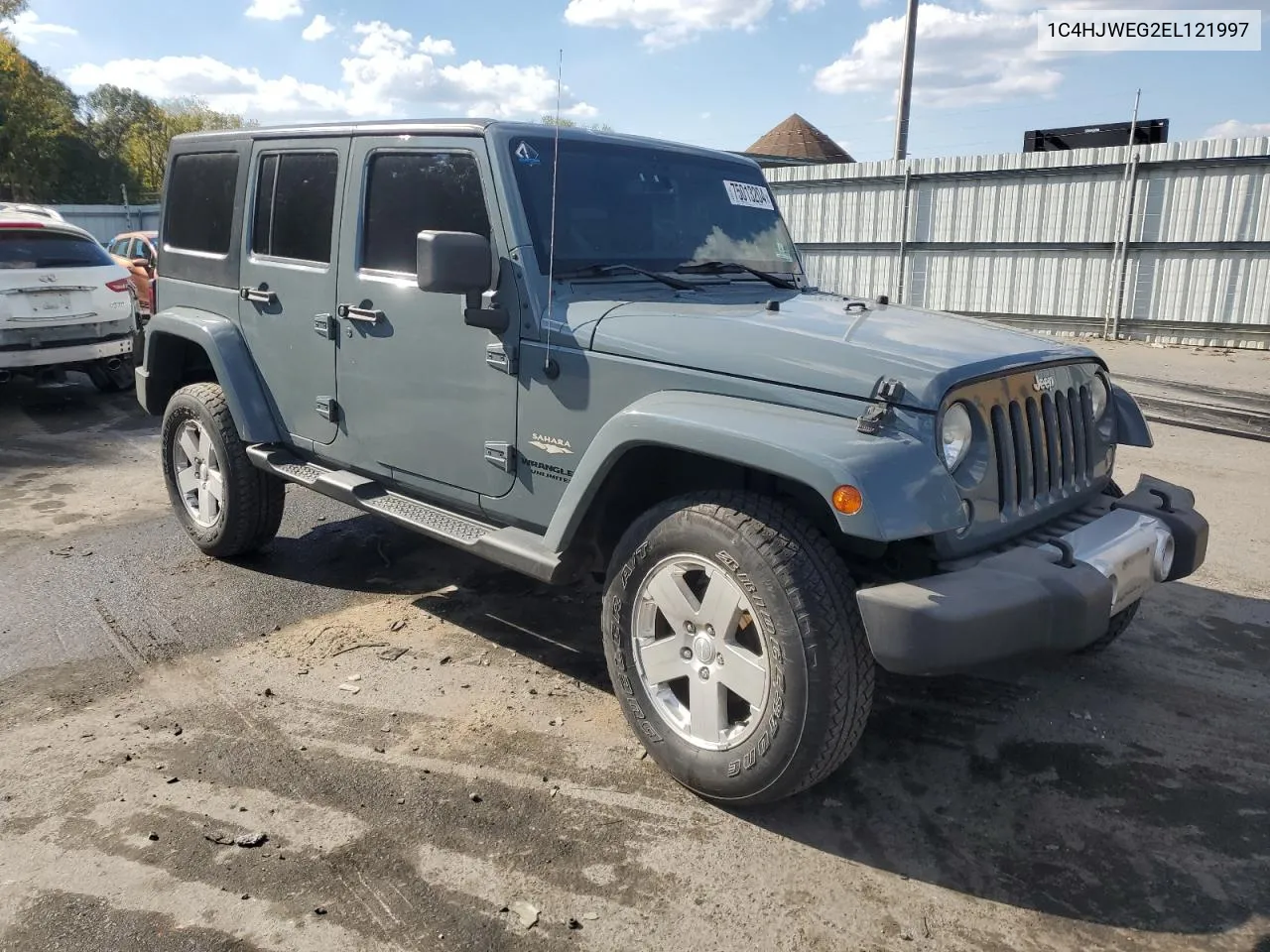 2014 Jeep Wrangler Unlimited Sahara VIN: 1C4HJWEG2EL121997 Lot: 75013204