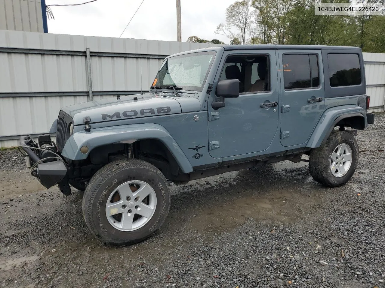 2014 Jeep Wrangler Unlimited Sahara VIN: 1C4BJWEG4EL226420 Lot: 75082674