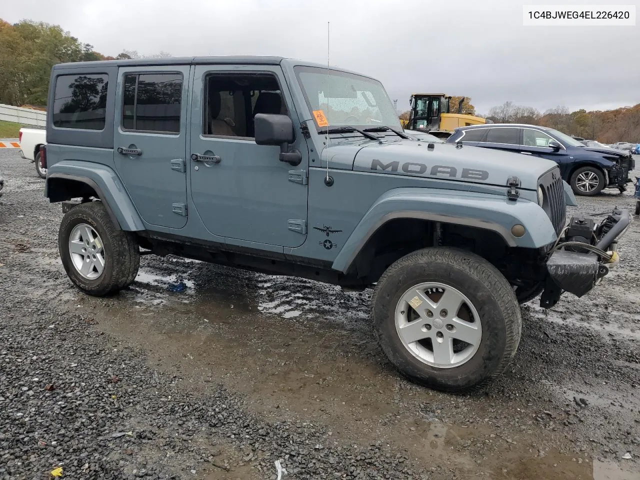 2014 Jeep Wrangler Unlimited Sahara VIN: 1C4BJWEG4EL226420 Lot: 75082674