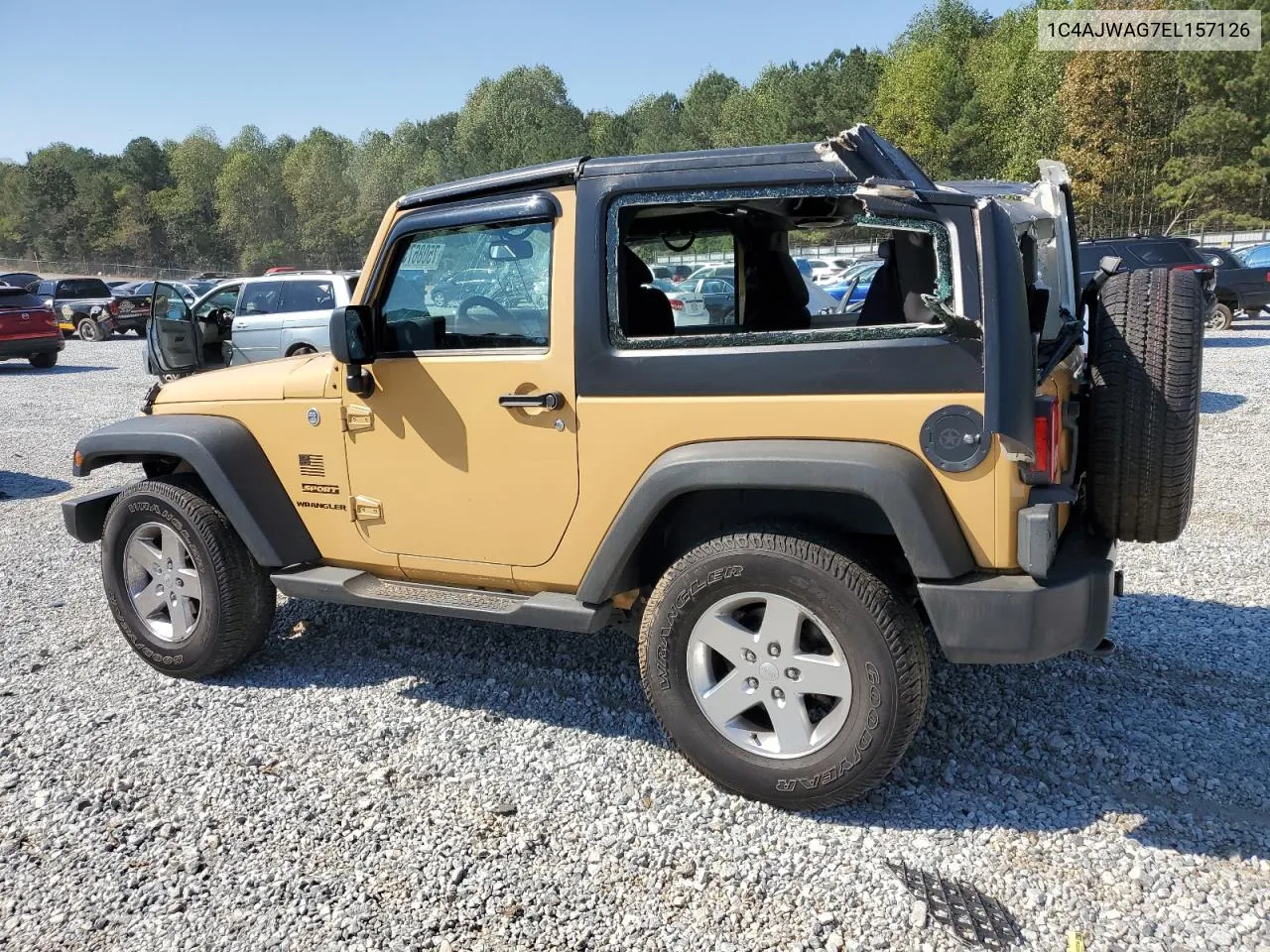 2014 Jeep Wrangler Sport VIN: 1C4AJWAG7EL157126 Lot: 75086734