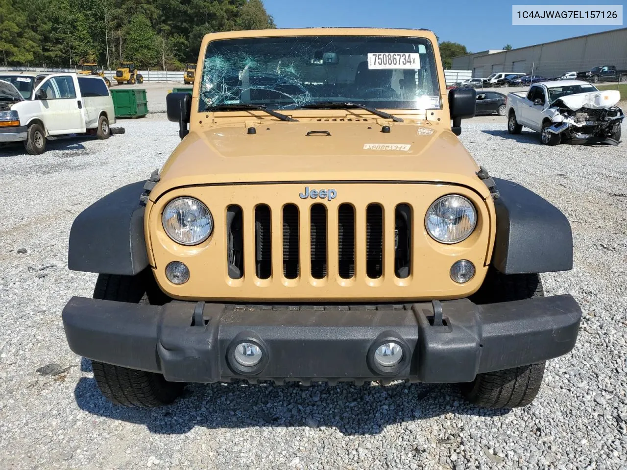 2014 Jeep Wrangler Sport VIN: 1C4AJWAG7EL157126 Lot: 75086734