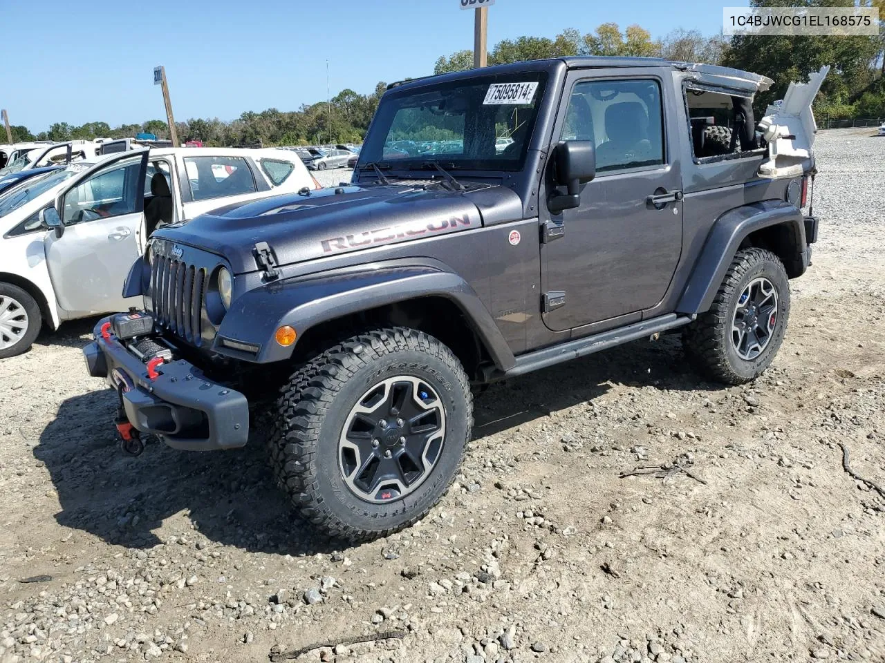 2014 Jeep Wrangler Rubicon VIN: 1C4BJWCG1EL168575 Lot: 75095814