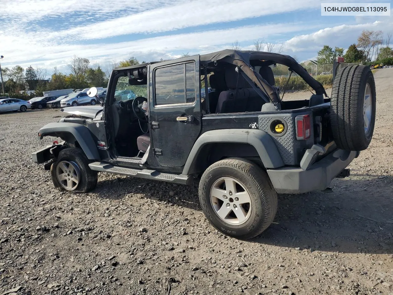 2014 Jeep Wrangler Unlimited Sport VIN: 1C4HJWDG8EL113095 Lot: 75283604