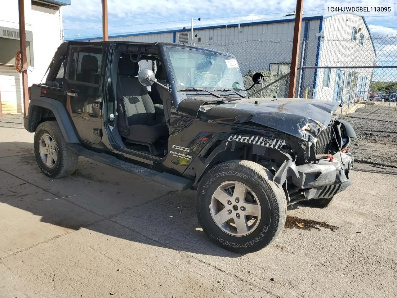 2014 Jeep Wrangler Unlimited Sport VIN: 1C4HJWDG8EL113095 Lot: 75283604