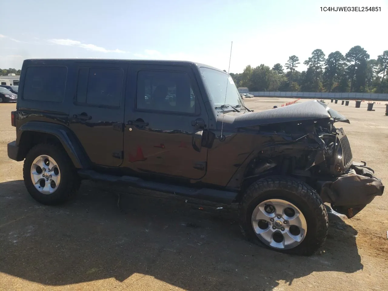 2014 Jeep Wrangler Unlimited Sahara VIN: 1C4HJWEG3EL254851 Lot: 75344954