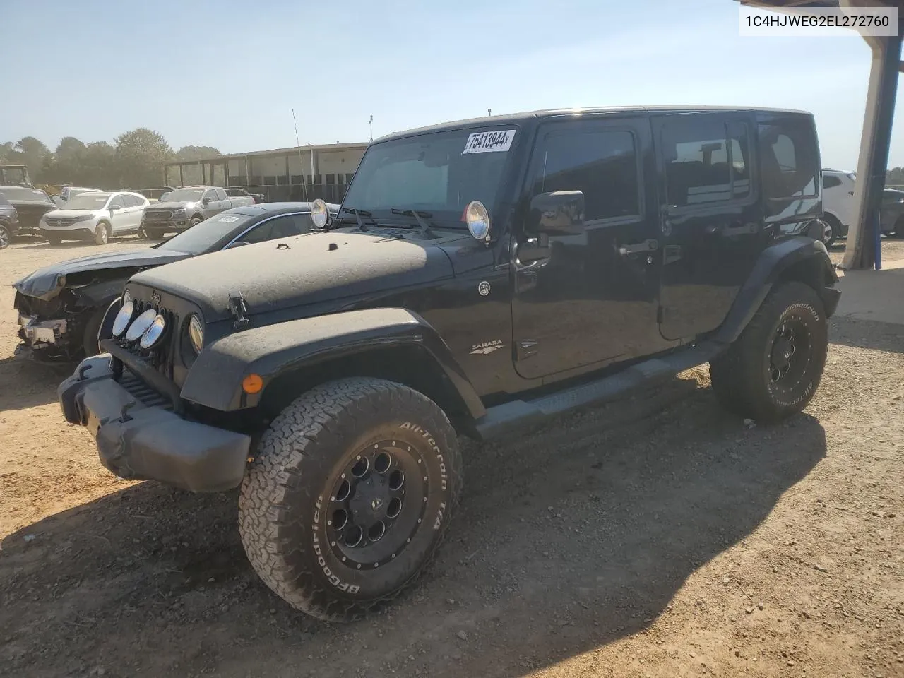 2014 Jeep Wrangler Unlimited Sahara VIN: 1C4HJWEG2EL272760 Lot: 75413944