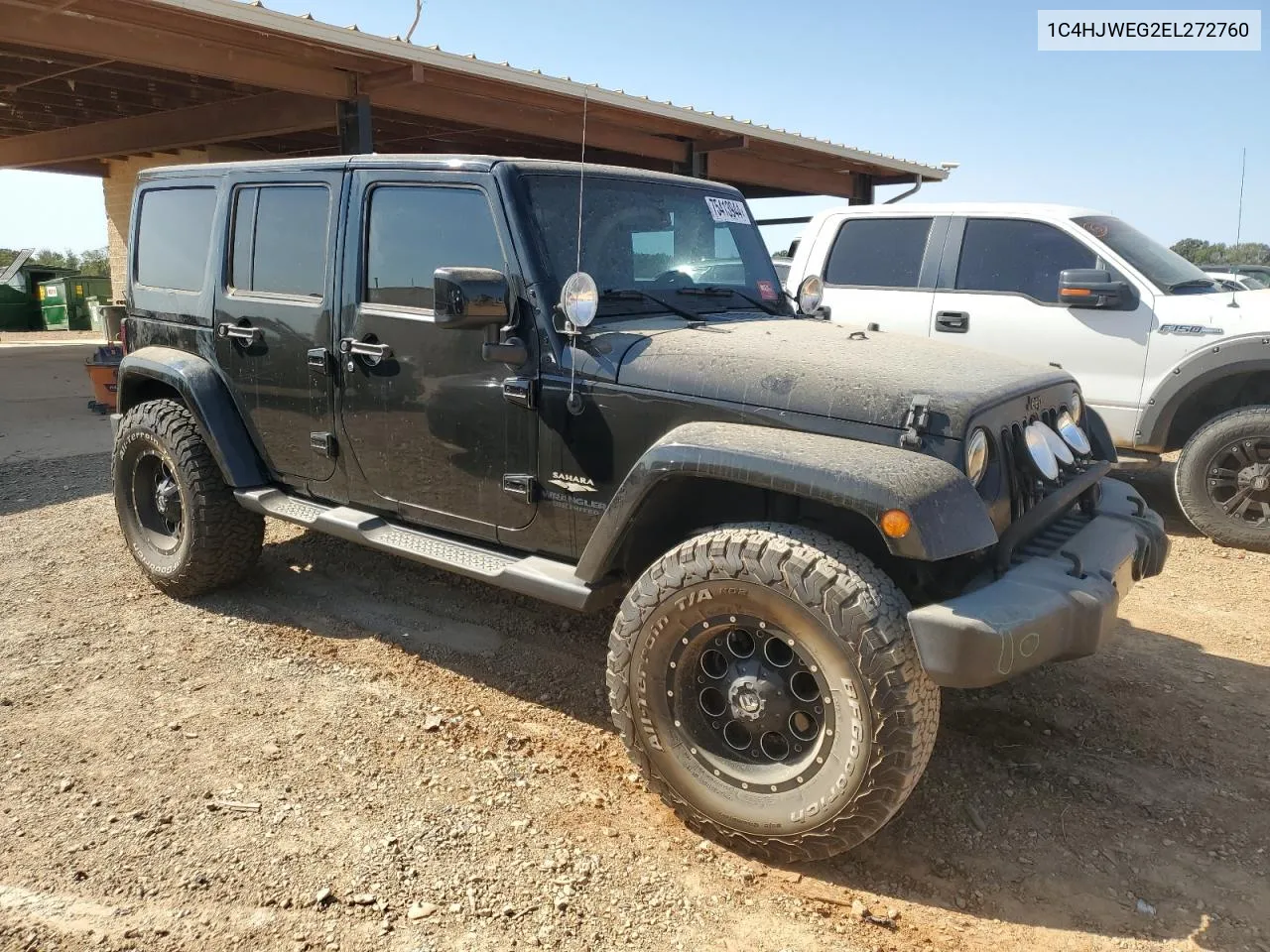 2014 Jeep Wrangler Unlimited Sahara VIN: 1C4HJWEG2EL272760 Lot: 75413944