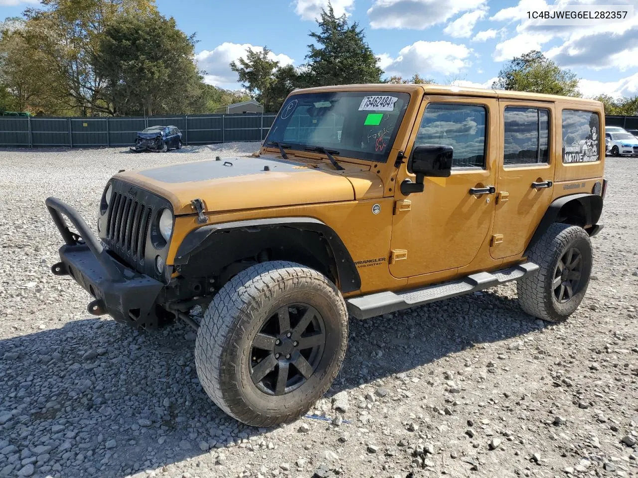 2014 Jeep Wrangler Unlimited Sahara VIN: 1C4BJWEG6EL282357 Lot: 75462484