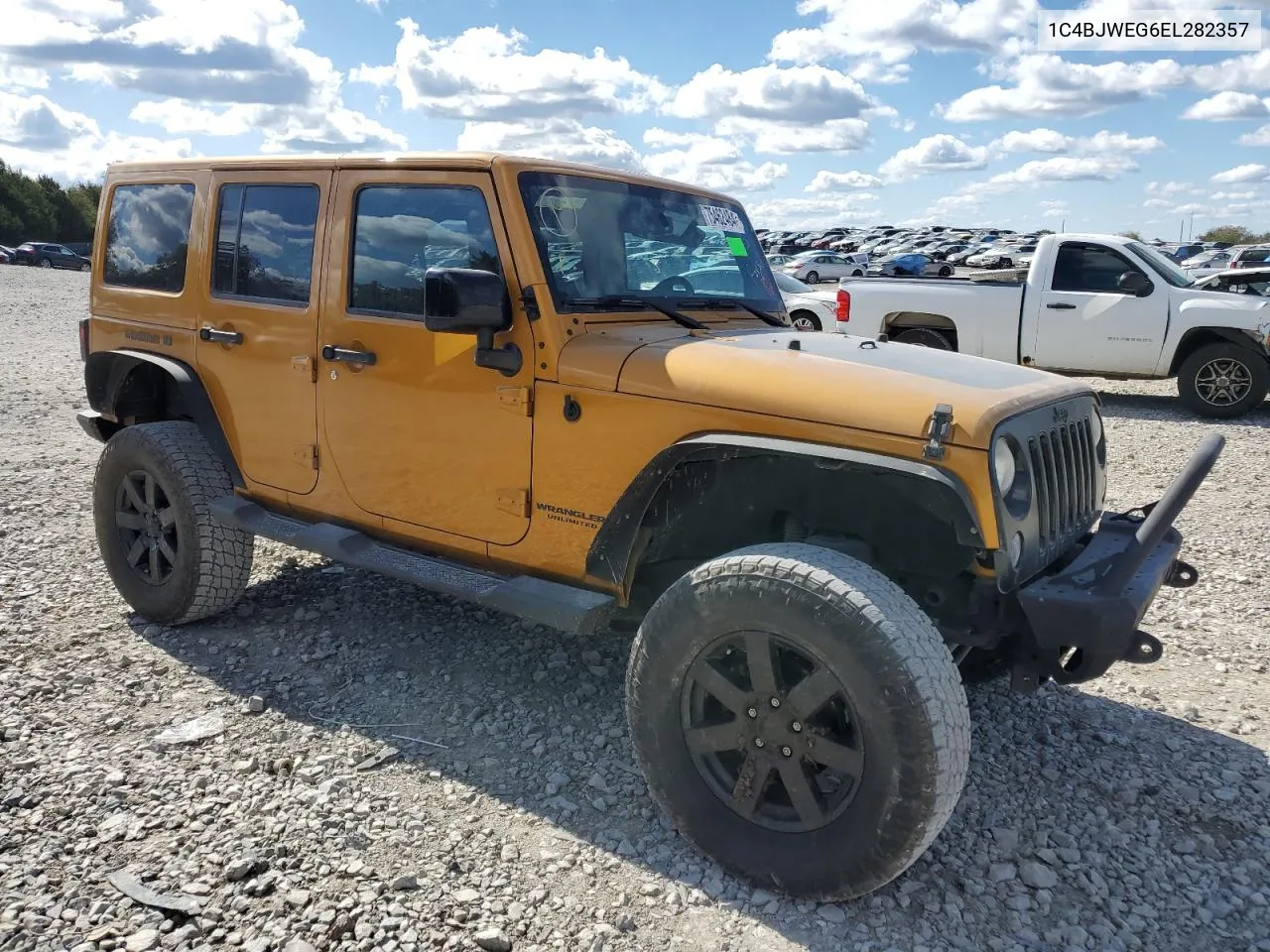 2014 Jeep Wrangler Unlimited Sahara VIN: 1C4BJWEG6EL282357 Lot: 75462484