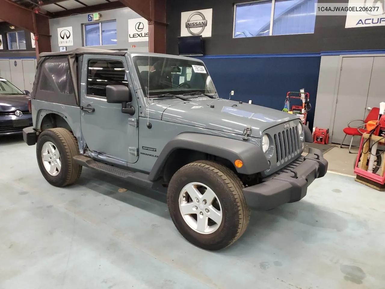 2014 Jeep Wrangler Sport VIN: 1C4AJWAG0EL206277 Lot: 75613584