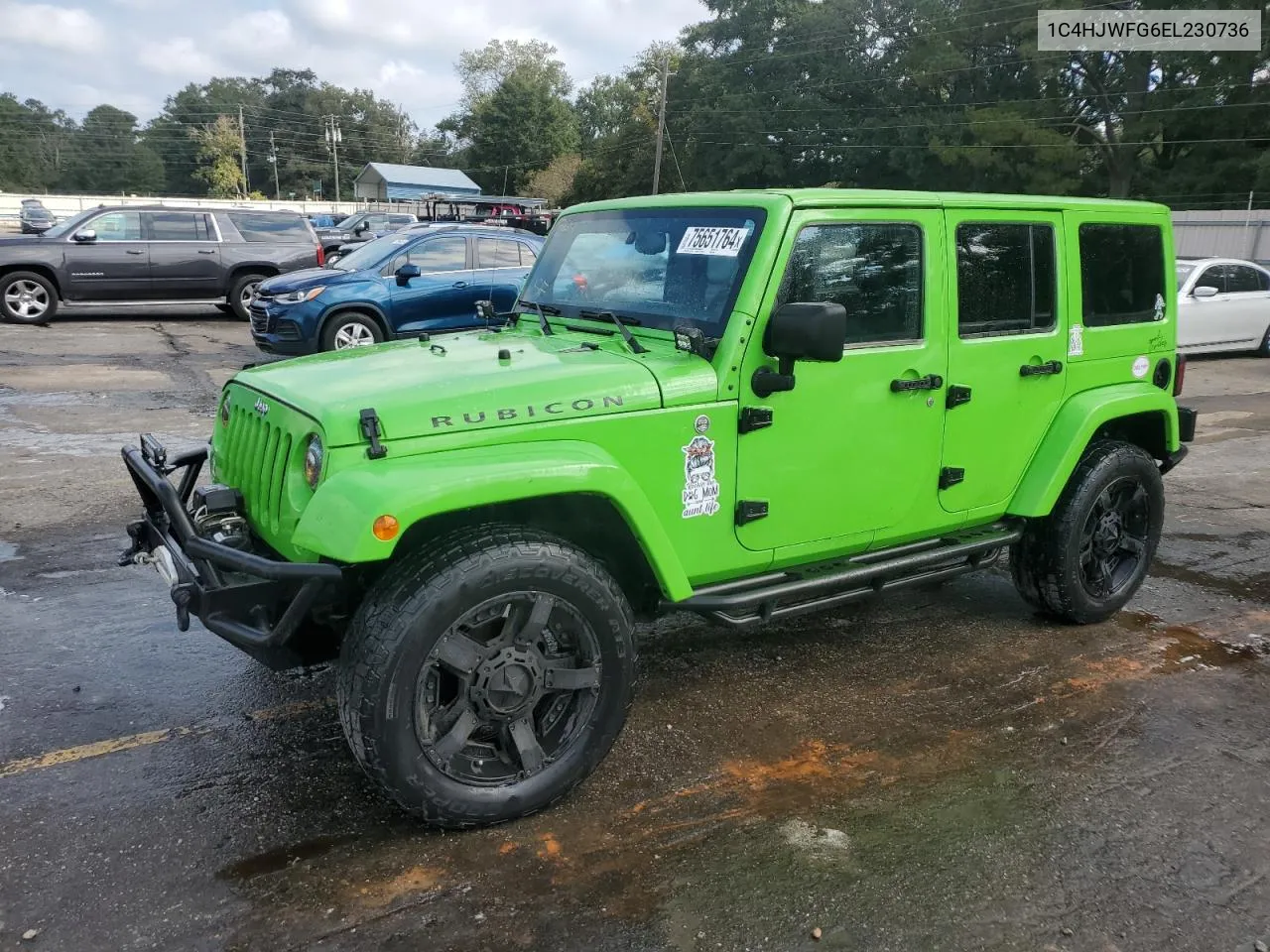 2014 Jeep Wrangler Unlimited Rubicon VIN: 1C4HJWFG6EL230736 Lot: 75651764