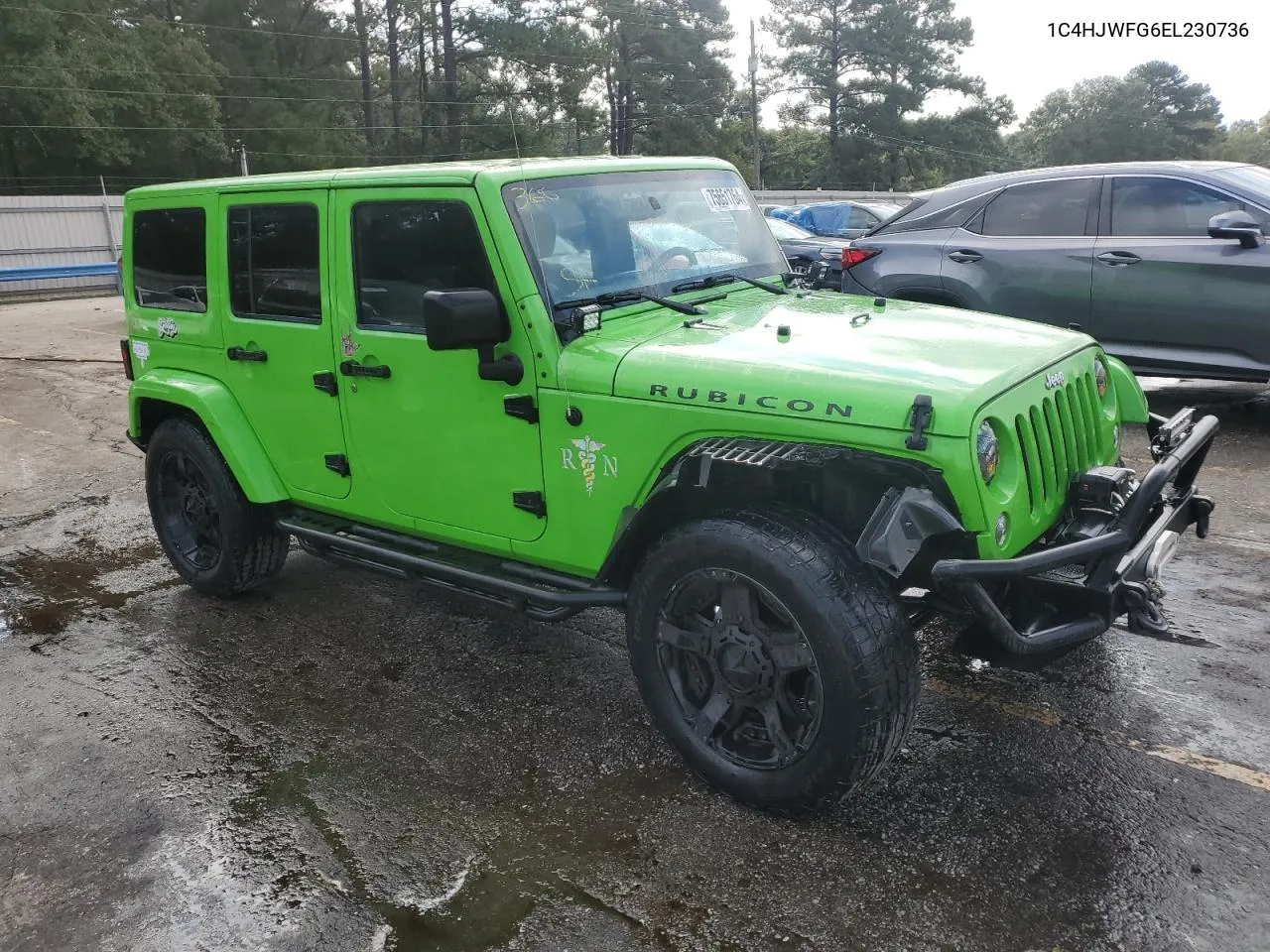 2014 Jeep Wrangler Unlimited Rubicon VIN: 1C4HJWFG6EL230736 Lot: 75651764