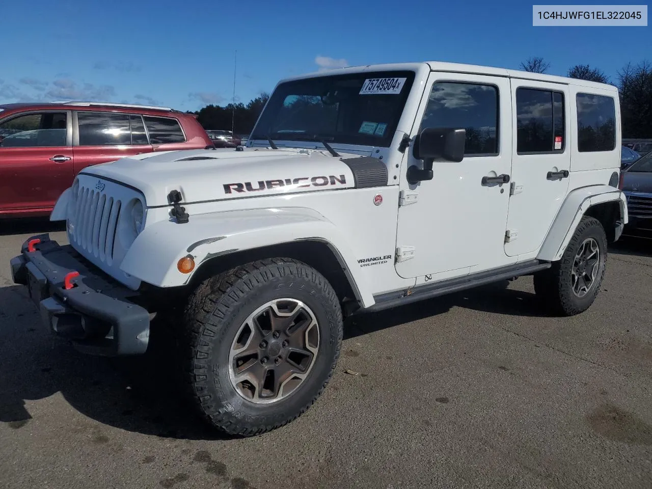 2014 Jeep Wrangler Unlimited Rubicon VIN: 1C4HJWFG1EL322045 Lot: 75749504