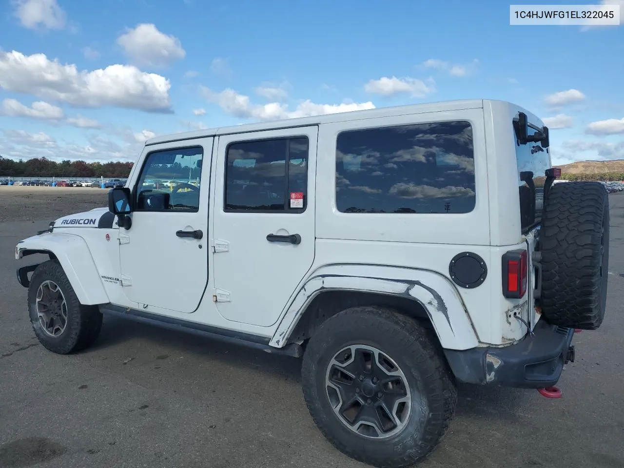 2014 Jeep Wrangler Unlimited Rubicon VIN: 1C4HJWFG1EL322045 Lot: 75749504