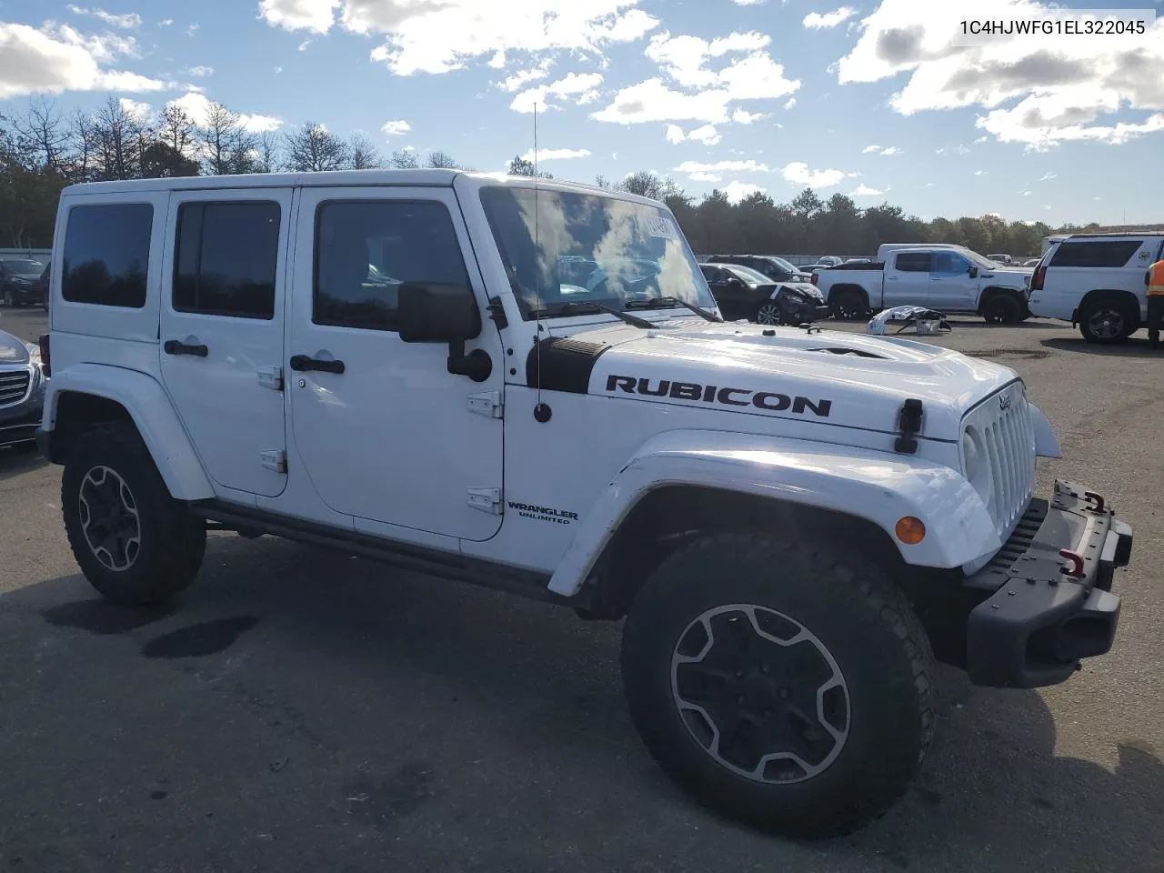 2014 Jeep Wrangler Unlimited Rubicon VIN: 1C4HJWFG1EL322045 Lot: 75749504