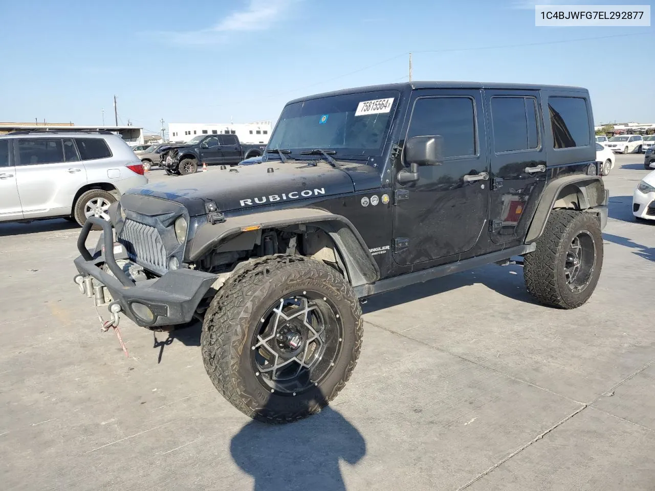 2014 Jeep Wrangler Unlimited Rubicon VIN: 1C4BJWFG7EL292877 Lot: 75815564