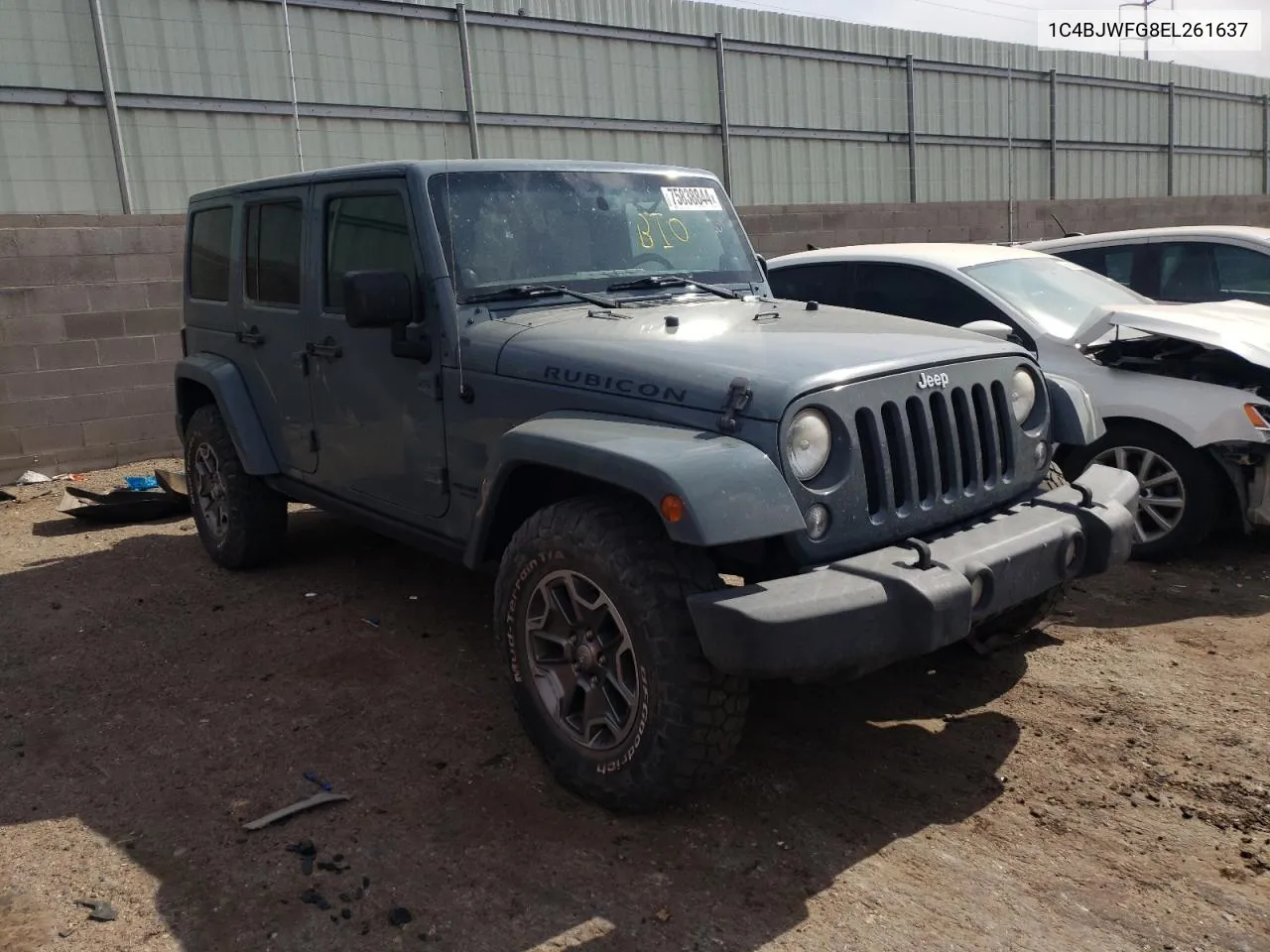 2014 Jeep Wrangler Unlimited Rubicon VIN: 1C4BJWFG8EL261637 Lot: 75838844