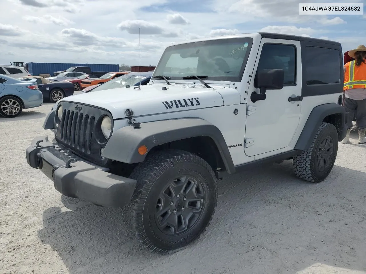 2014 Jeep Wrangler Sport VIN: 1C4AJWAG7EL324682 Lot: 75881574