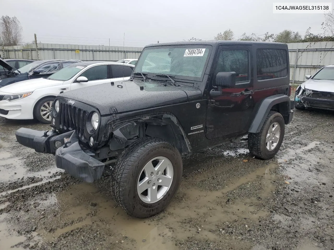 2014 Jeep Wrangler Sport VIN: 1C4AJWAG5EL315138 Lot: 75884704