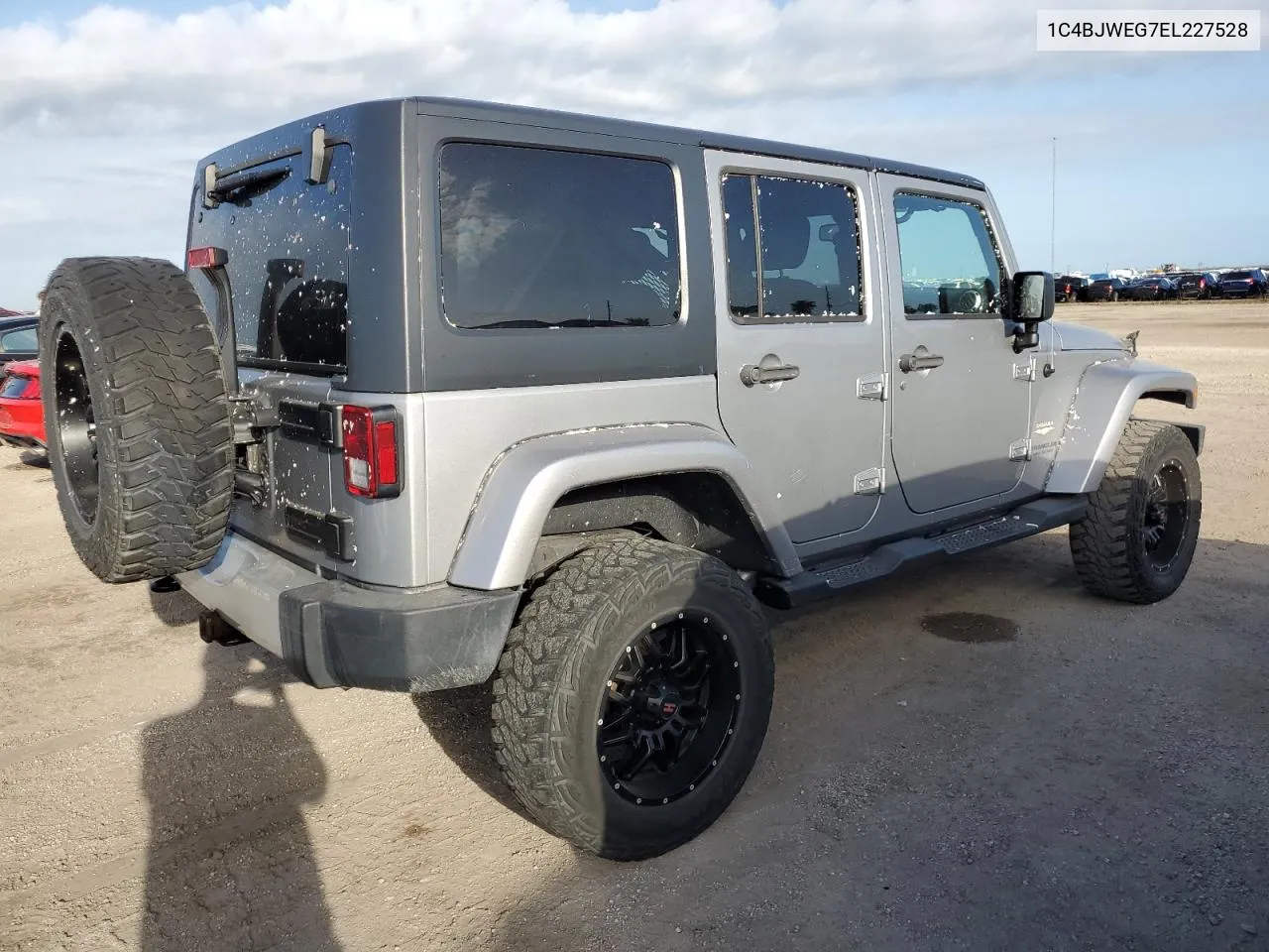 2014 Jeep Wrangler Unlimited Sahara VIN: 1C4BJWEG7EL227528 Lot: 75895434