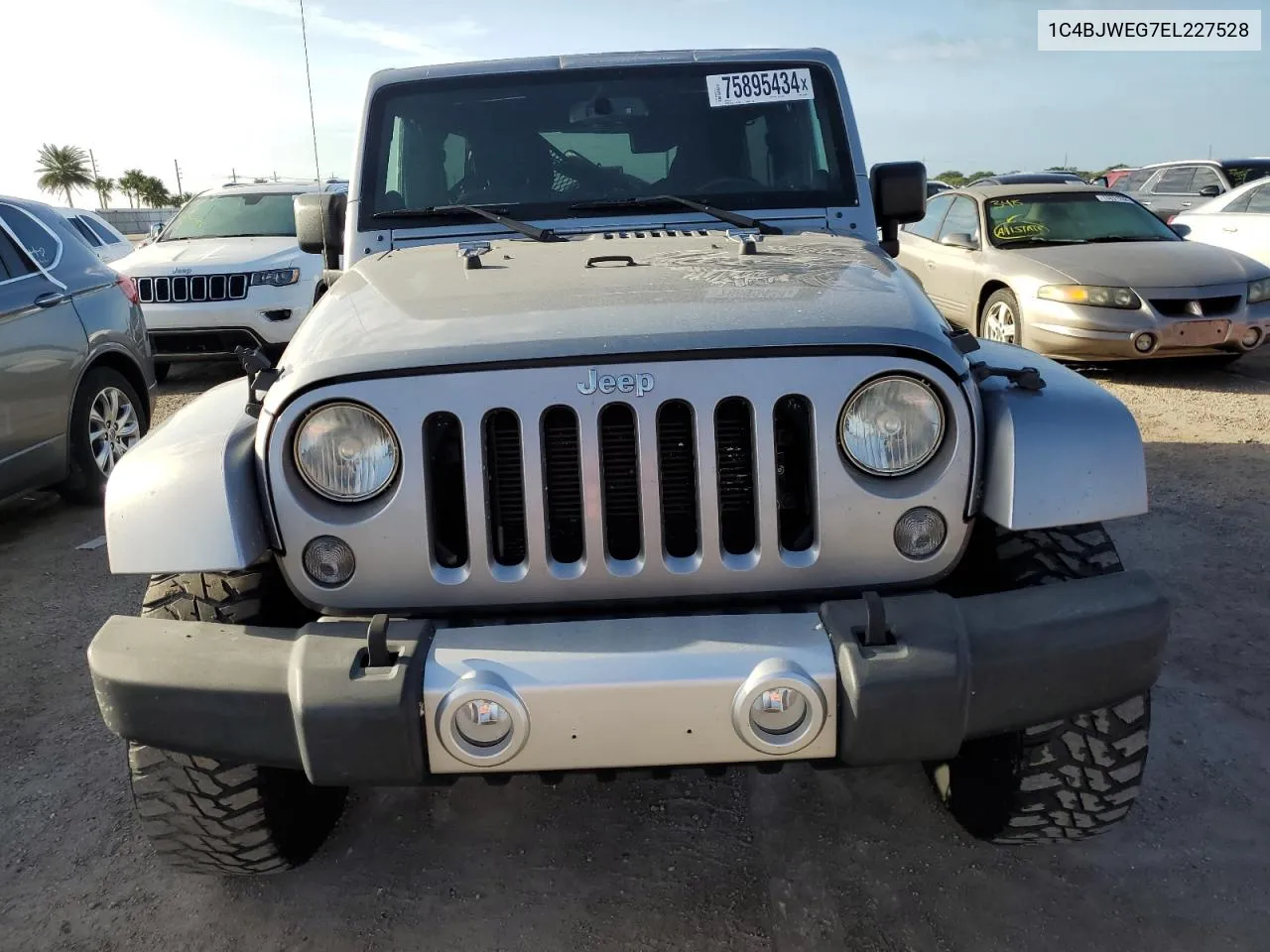 2014 Jeep Wrangler Unlimited Sahara VIN: 1C4BJWEG7EL227528 Lot: 75895434