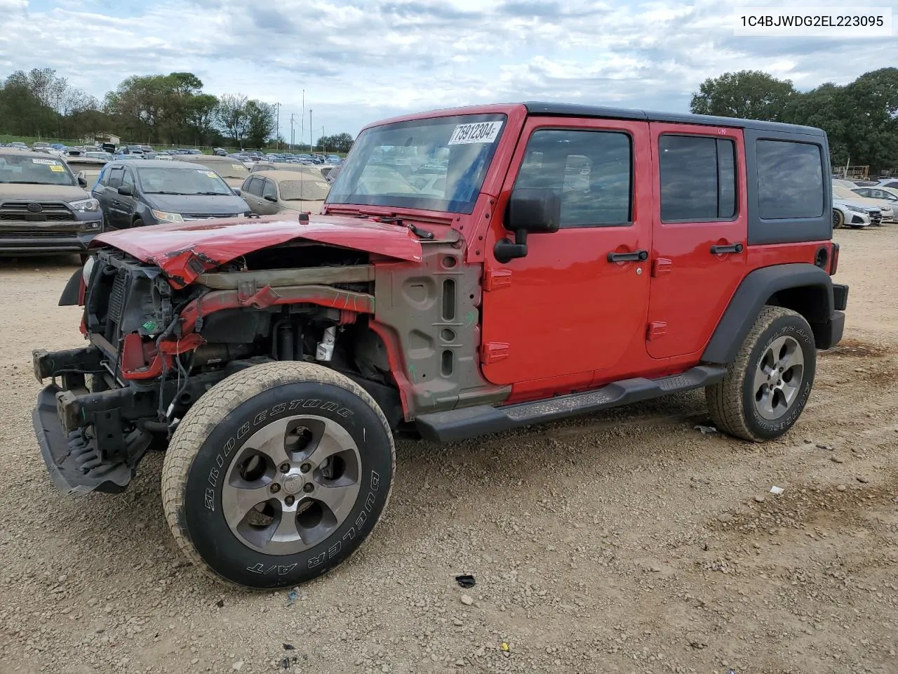 2014 Jeep Wrangler Unlimited Sport VIN: 1C4BJWDG2EL223095 Lot: 75912304