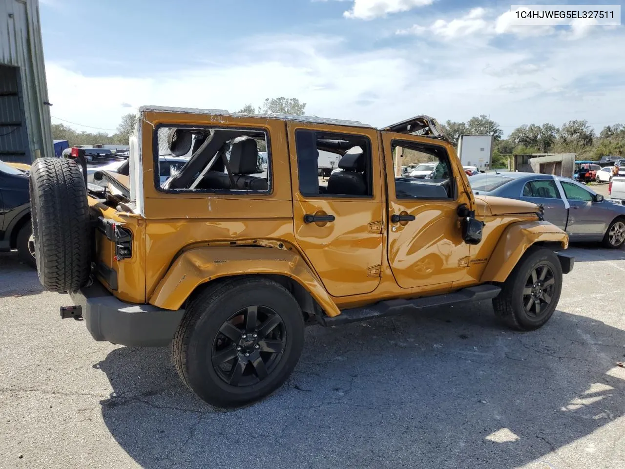 2014 Jeep Wrangler Unlimited Sahara VIN: 1C4HJWEG5EL327511 Lot: 76008834