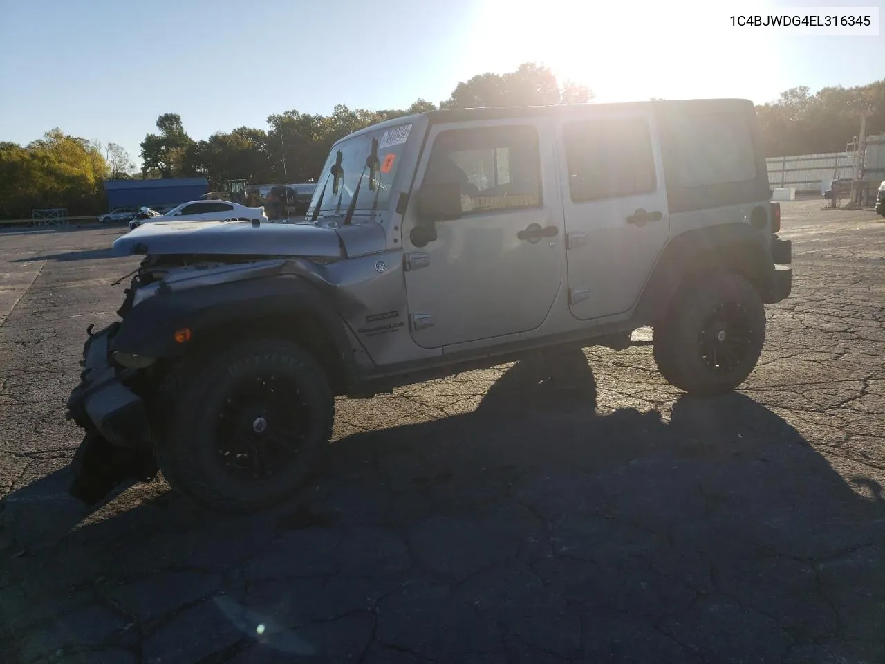 2014 Jeep Wrangler Unlimited Sport VIN: 1C4BJWDG4EL316345 Lot: 76400494