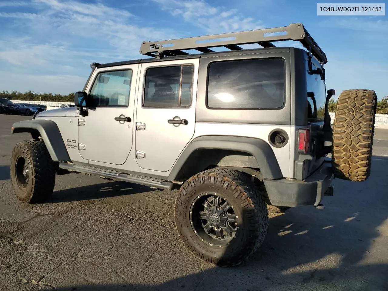 2014 Jeep Wrangler Unlimited Sport VIN: 1C4BJWDG7EL121453 Lot: 76603404