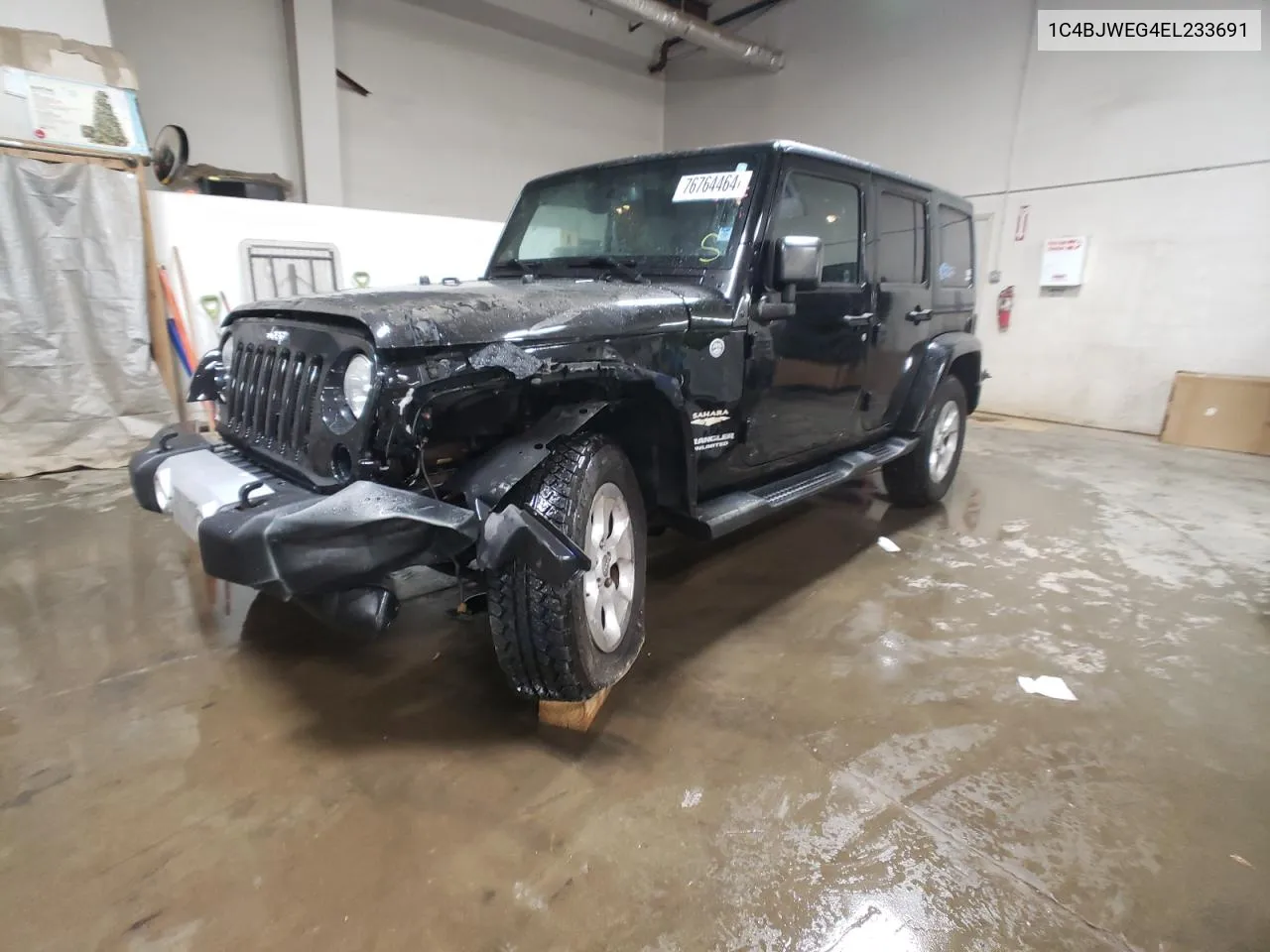 2014 Jeep Wrangler Unlimited Sahara VIN: 1C4BJWEG4EL233691 Lot: 76764464