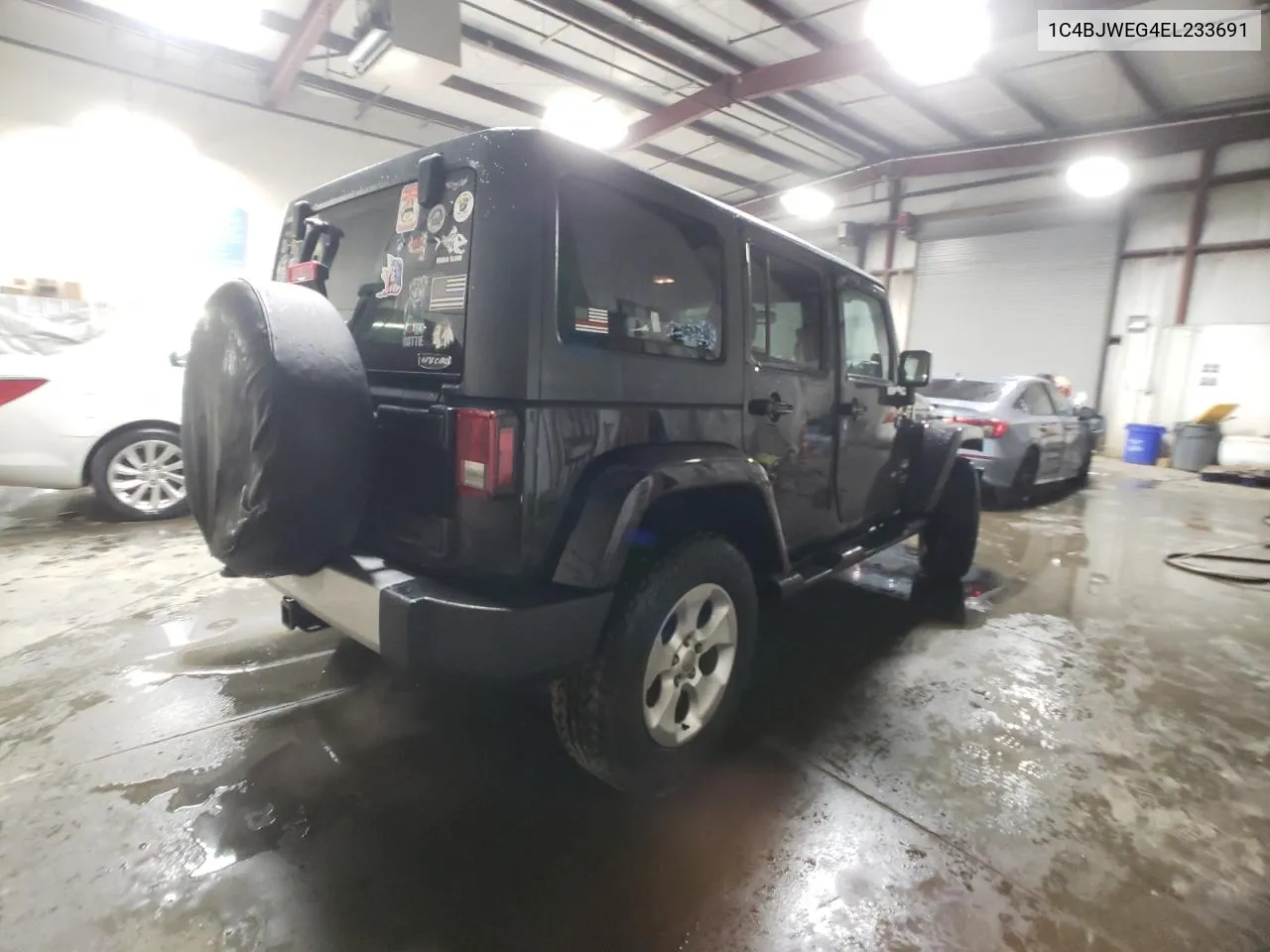 2014 Jeep Wrangler Unlimited Sahara VIN: 1C4BJWEG4EL233691 Lot: 76764464