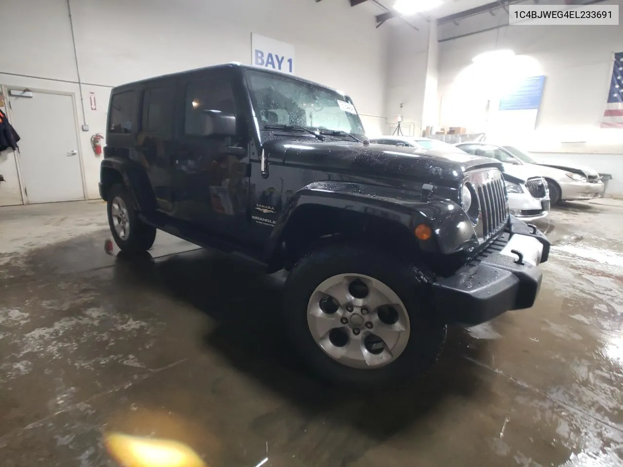 2014 Jeep Wrangler Unlimited Sahara VIN: 1C4BJWEG4EL233691 Lot: 76764464