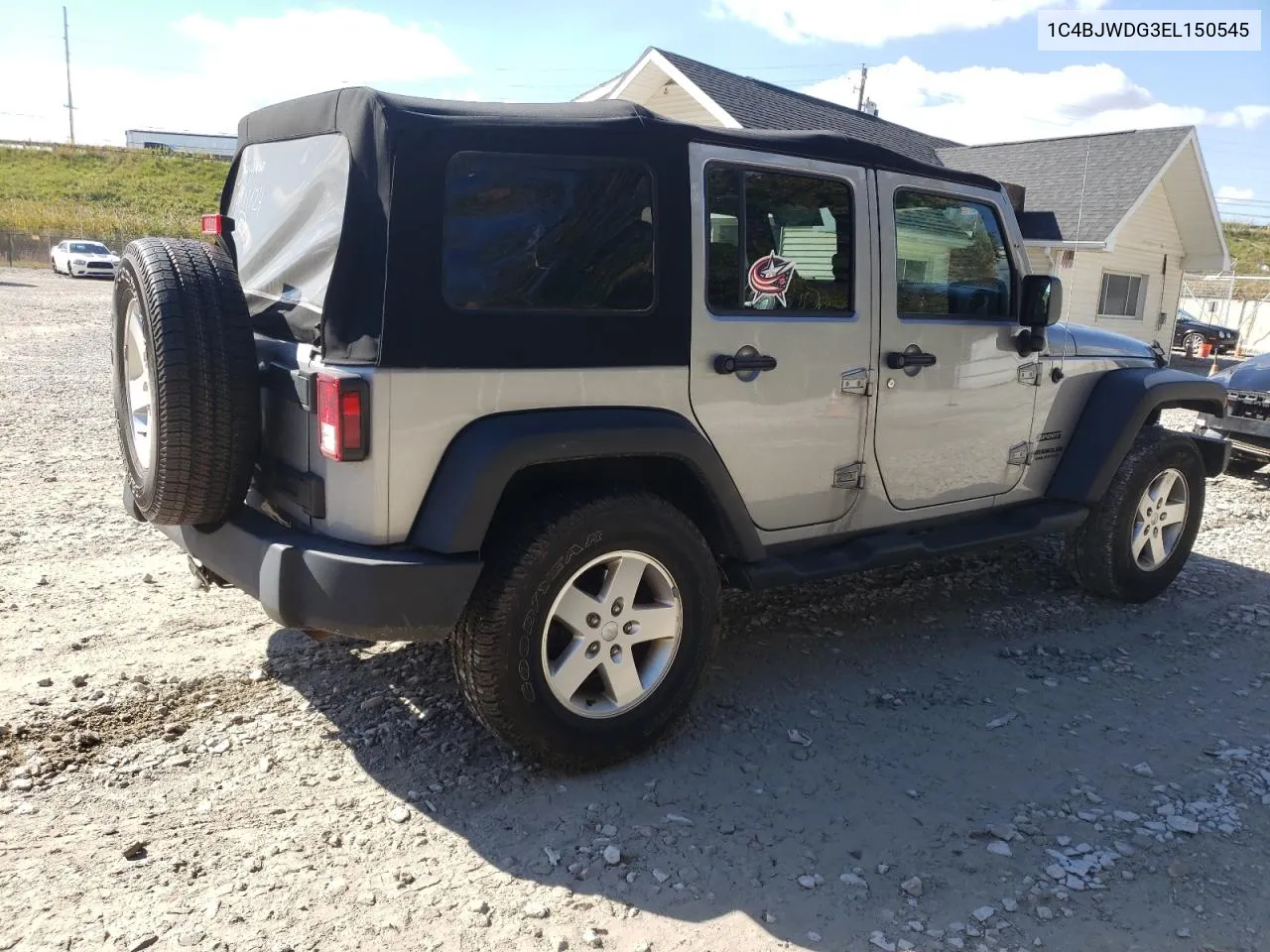 2014 Jeep Wrangler Unlimited Sport VIN: 1C4BJWDG3EL150545 Lot: 76884964